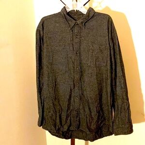 St John’s Bay | Mens Gray Button Down Long Sleeve Shirt - Size XXL